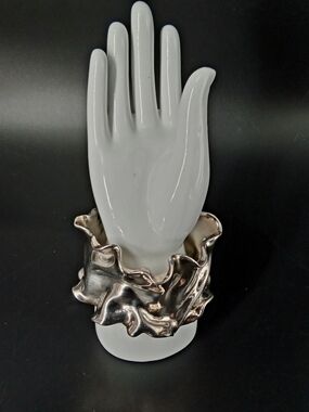 Sterling Silver Large Freeform Bracelet